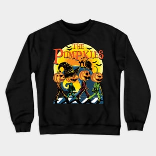 The Pumpkles Funny Halloween Pumpkin Crewneck Sweatshirt